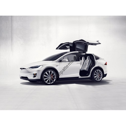 Tesla Model X 2018 - the pattern of the interior