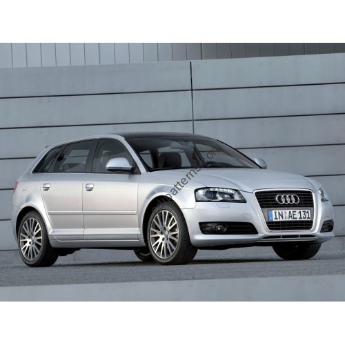 Audi A3 II 8P  2 restyling 2008 - pattern for car EVA mats