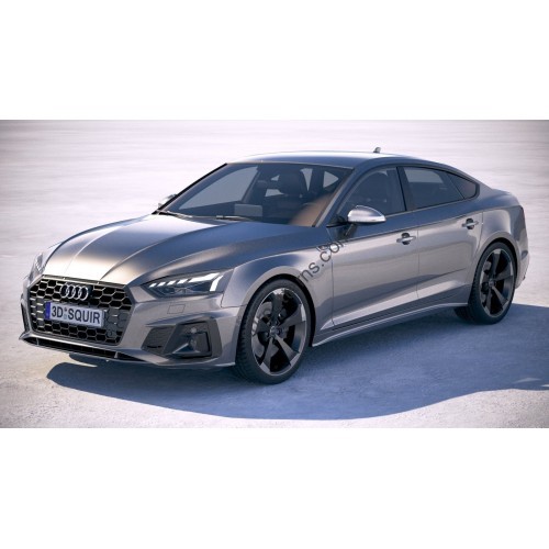 Audi a5 (2020) s-line front bumper, grille, inserts - pattern for the body