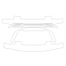 Audi A8L Base Body 2018 Rear Bumper - pattern for the body