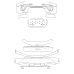 Audi Q7 2024 Front and Rear Bumper - pattern for the body