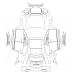 Audi S3 Sedan Base (2021 - 2024) (American) full body - pattern for the body