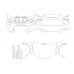 Audi SQ5 2021 Front - pattern for the body