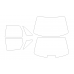 Audi 100 4th generation, C4 (12.1990 - 01.1995) - Pattern for rear windows