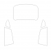 Audi A5 liftback, 2nd generation, 2016-2024 - Pattern for rear windows