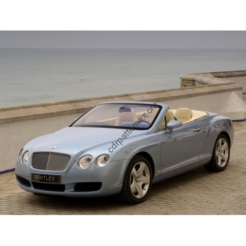Bentley Continental GTC 1 generation 2003 – 2011 cabriolet Front side glass pattern