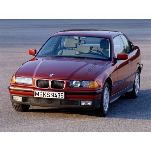 BMW 3 coupe, 3 generation, E36 (03.1992 - 04.1999) Front side glass pattern