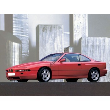 BMW 8 coupe, 1 generation 1991-1997  Front side glass pattern 