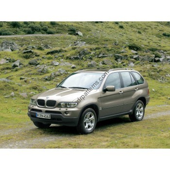 BMW X5 1 generation e53 1999-2006 Front side glass pattern 