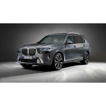 BMW X7 Luxury 2023 front and rear bumper - pattern for the body