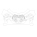 BMW 7 2023 front bumper - pattern for the body
