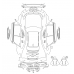 BMW M3 Sedan (2021 - 2024) (American) full body - pattern for the body