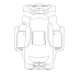 BMW M8 Coupe 2020 full body - pattern for the body