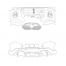 BMW X2 M Competition 2024 - front and rear bumpers - pattern for the body