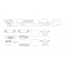 BMW X4 M Body 2022 details - pattern for the body