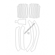 BMW X5 grille 50cm - pattern for the body