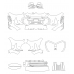 BMW X6 2024 X‑drive bumper and headlights - pattern for the body