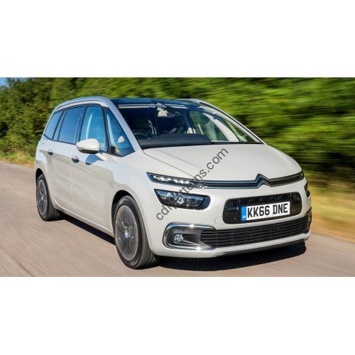 Citroen C4 Picasso - 2nd generation, minivan (04.2014 - 2018) - Pattern for rear windows