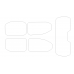 Citroen Berlingo - 2 generation, B9 (01.2008 - 2022) - Pattern for rear windows