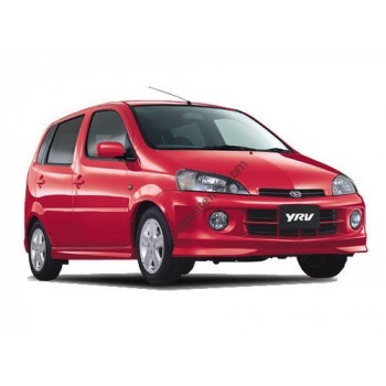 Daihatsu YRV 5-door hatchback, 1 generation (2000-2005) Front side glass pattern