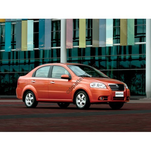 Daewoo Gentra 2005-2011, sedan, 1 generation Front side glass pattern