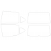 Daewoo Rezzo minivan, 1st generation (09.2000 - 06.2007) - Pattern for rear windows