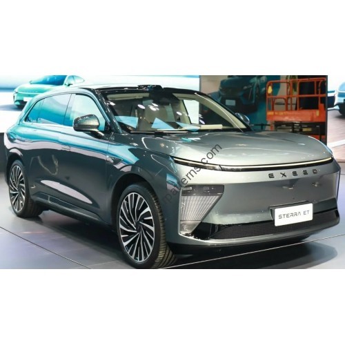 Exeed Exlantix ET 2024 front bumper and headlights - pattern for the body