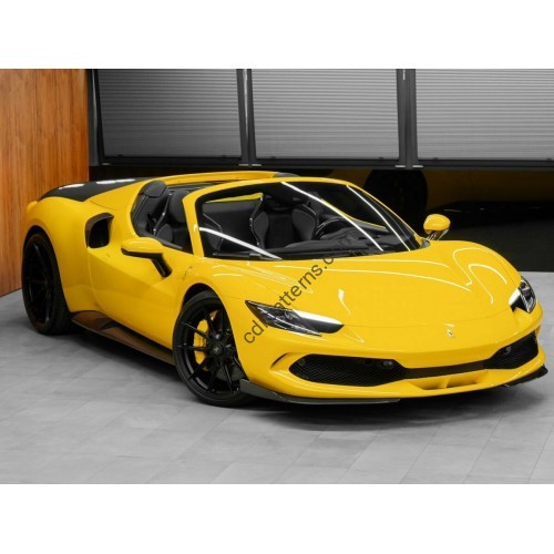Ferrari 296 GTS Convertible (2022 - 2025) - Full Body - pattern for the body