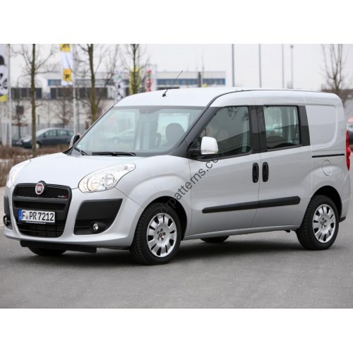 Fiat Doblo 2nd generation, 263 (11.2009 - 2025) Front side glass pattern