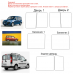 Fiat Doblo 1st generation, 223 (01.2001 - 2016) - Pattern for rear windows