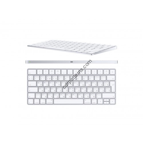 Apple keyboard wireless v2 - pattern for wireless headphones