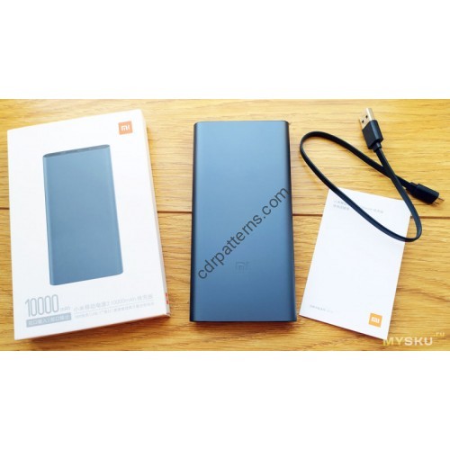 Xiaomi Mi PowerBank 3 10000 - pattern for wireless headphones