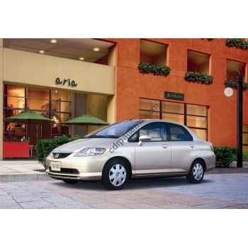 Honda Fit Aria, sedan, 1 generation (10.2002 - 01.2009) Front side glass pattern 