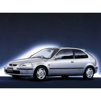 Honda Civic coupe 3d, 6th generation 1996-2001 Front side glass pattern 