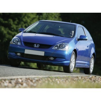 Honda civic coupe 3d, 7th generation 2000-2006 Front side glass pattern 