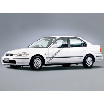 Honda Civic Ferio (EK2) 2nd generation 1995-2000 Front side glass pattern 