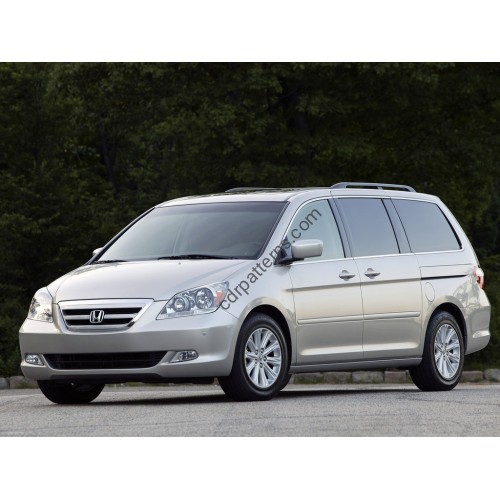 Honda Odyssey 3 generation, RL3,RL4 2004-2010 USA - pattern on the windshield