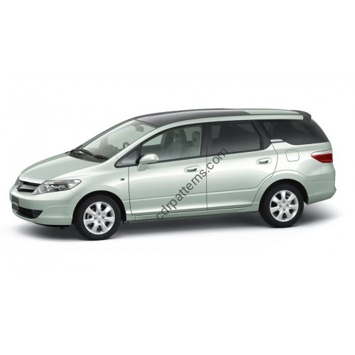 Honda Airwave, station wagon, 1 generation, GJ (04.2005 - 08.2010) Front side glass pattern 