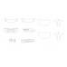Honda Civic Coupe Si 2017 front - pattern for the body