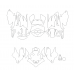 Honda Gold Wing 2020 - the pattern on the frame of motorcycle equipment