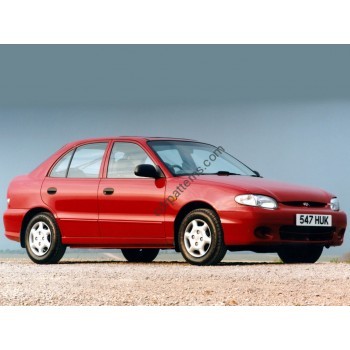 Hyundai Accent hatchback 5 doors and sedan, 1st generation, X3 (04.1994 - 1999) Front side glass pattern