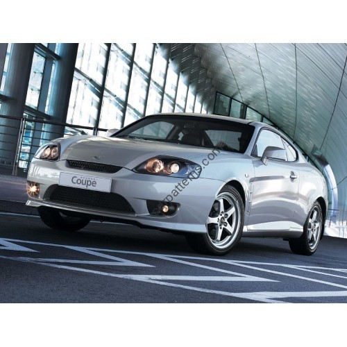 HYUNDAI COUPE 2005-2008 - pattern for car mats