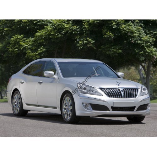 Hyundai Equus sedan, 2 generation (04.2010 - 05.2017) - pattern on the windshield