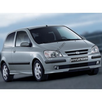 Hyundai Getz 3 doors, 1st generation (09.2002 - 2011) Front side glass pattern