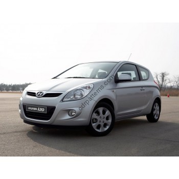 HYUNDAI I 20 2009-> - pattern for car mats