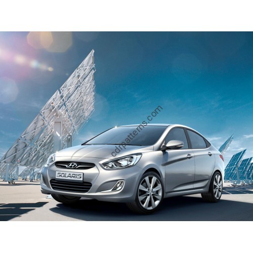 Hyundai Solaris 1 generation - pattern on the windshield