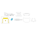 Hyundai Elantra 2020 front - pattern for the body