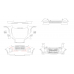 Hyundai Palisade 2023 front and rear bumper - pattern for the body