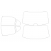 Hyundai Elantra - 3rd generation, XD,XD2 2000-2009 sedan - Pattern for rear windows