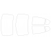 Hyundai Genesis sedan 1 generation 2008-2012 - Pattern for rear windows